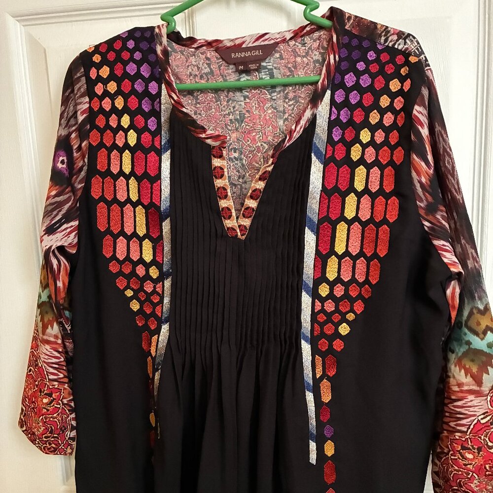 Anthro Ranna Gil 3/4 Slv Blouse